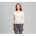 17PKCS025 2017 knit wool cashmere knitted lady sweater